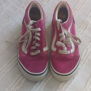 Vans Pink and White Sneakers